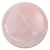 Amello Coin Edelstein Rosenquarz rosa fr Coinsfassung Stahlschmuck ESC705A