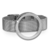 Amello Edelstahl Armband mit Coin Fassung 30mm silber Stahl Schmuck ESCA07J