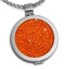 Amello Coin Ketten Set orange Edelstahl Kettenanhnger mit Kette 80cm ESCS01O