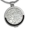 Amello Coins Kette Ornament Edelstahl Kettenanhnger mit Kette 80cm ESCS33W