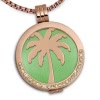 Amello Coins Ketten Set Palme Edelstahl Kettenanhnger mit Kette 80cm ESCS51G