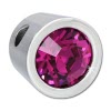 Amello Kettenanhnger Edelstahl Zirkonias Zirkonia fuchsia ESHS01P