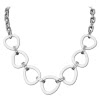 Amello Halskette Keramik Dreieck wei Damen Edelstahlschmuck ESKX07W