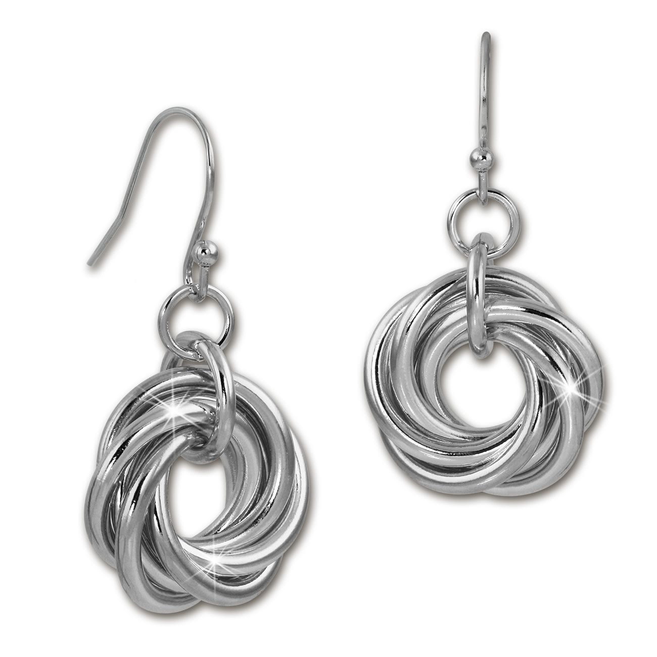 Amello Ohrhnger Ringspiel glanz Edelstahl Damen Ohrring ESOS93J
