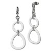 Amello Ohrringe Keramik Dreieck wei Damen Edelstahlschmuck ESOX07W