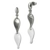 Amello Ohrringe Keramik Welle wei Damen Edelstahlschmuck ESOX08W