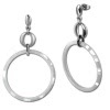 Amello Ohrringe Keramik Circle wei Damen Edelstahlschmuck ESOX14W