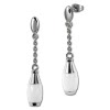 Amello Ohrringe Keramik Kegel wei Damen Edelstahlschmuck ESOX15W