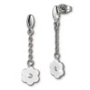 Amello Ohrringe Keramik Blmchen wei Damen Edelstahlschmuck ESOX41W