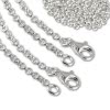 Sterling Silber Charm Halskette 2x100cm - Silber Dream Charms - FC00281-2