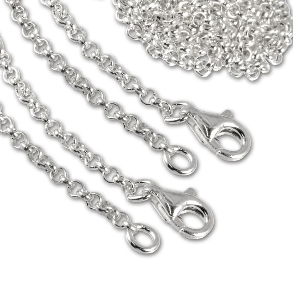 SilberDream 925 Sterling Silber Charms Halsketten Set FC0028X2