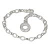 Armband mit Plakette in 925 Sterling Silber Charm Bettelarmband 17cm - Silber Dream Charms - FC0700