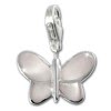 SilberDream Charm Schmetterling perlmutt wei 925er Silber FC1041W