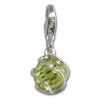 Charm Zirkonia Kugel grün Charms Anhänger für Armbänder - Silber Dream Charms - FC200G
