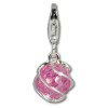 Charm Zirkonia Kugel rosa Charms Anhänger für Armbänder - Silber Dream Charms - FC200P