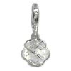 Charm Zirkonia Kugel weiß Charms Anhänger für Armbänder - Silber Dream Charms - FC200W