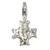 Charm Kreuz weiß Charms Anhänger für Armbänder - Silber Dream Charms - FC204W