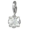 Charm Karree weiß Charms Anhänger für Armbänder - Silber Dream Charms - FC206W