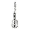 Charm Gitarre schwarz Charms Anhänger für Armbänder - Silber Dream Charms - FC216S