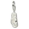 Charm Flip Flop weiß Charms Anhänger für Armbänder - Silber Dream Charms - FC217W