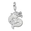 Charm Drache weiß Charms Anhänger für Armbänder - Silber Dream Charms - FC220W