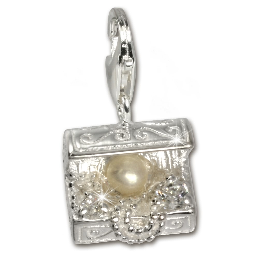 SilberDream 925 Charm Truhe silber Armband Anhnger FC227W