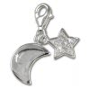 Charm Mond+ Sterne Charms Anhänger für Armbänder - Silber Dream Charms - FC228W