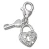 Charm Herzschloss Charms Anhänger für Armbänder - Silber Dream Charms - FC234W