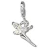 Charm Elfe Zirkonia weiß Charms Anhänger für Armbänder - Silber Dream Charms - FC240W