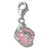 Charm Frosch Kugel rosa Charms Anhänger für Armbänder - Silber Dream Charms - FC244P