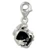 SilberDream 925 Charm Frosch Kugel schwarz Armband Anhnger FC244S