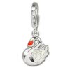 Charm Schwan Charms Anhänger für Armbänder in 925 Sterling Silber - Silber Dream Charms - FC254W