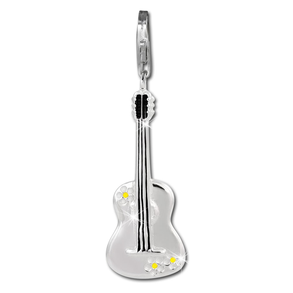 SilberDream 925 Charm Gitarre Armband Anhnger Silber FC3001
