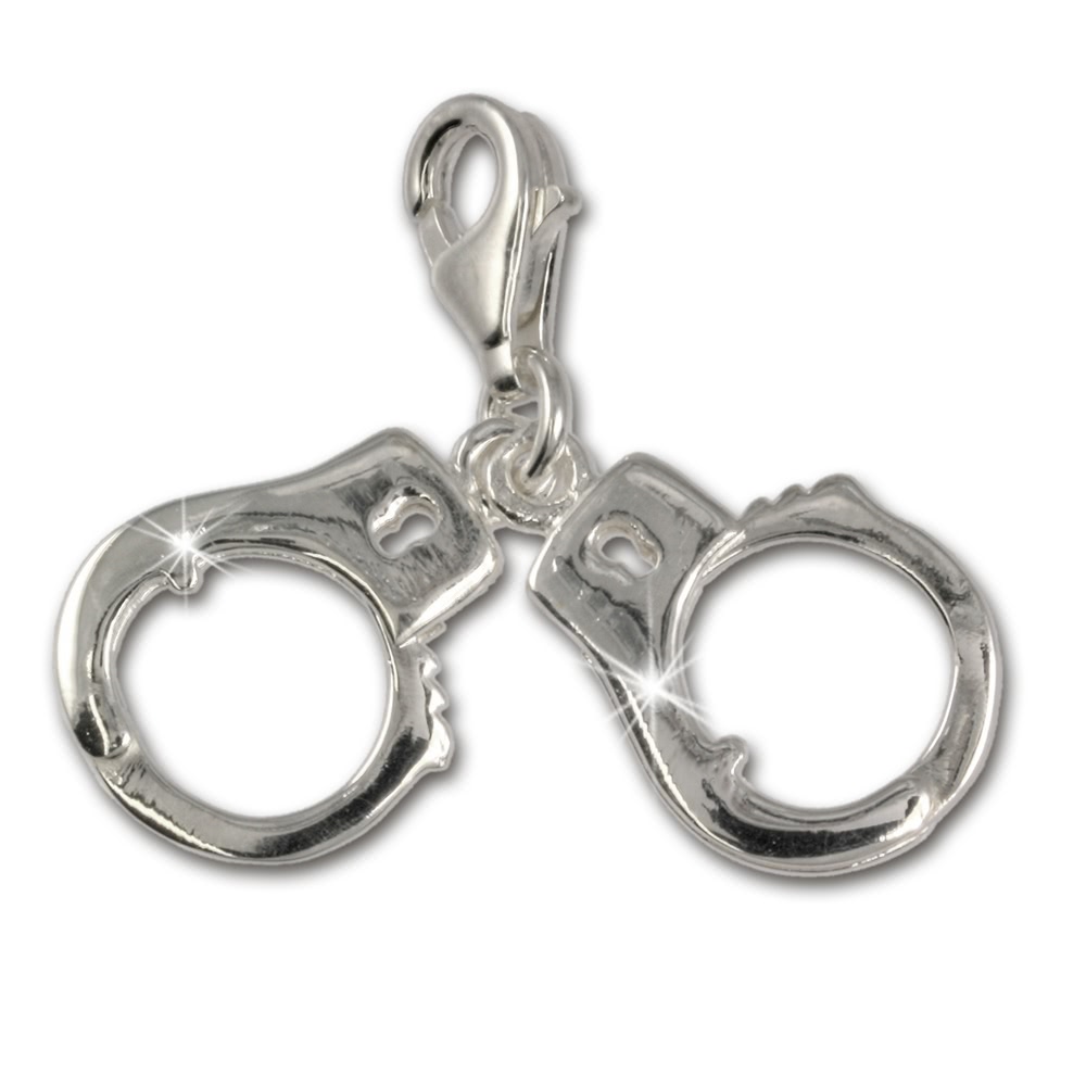 SilberDream 925 Charm Handschellen Armband Anhnger FC3037