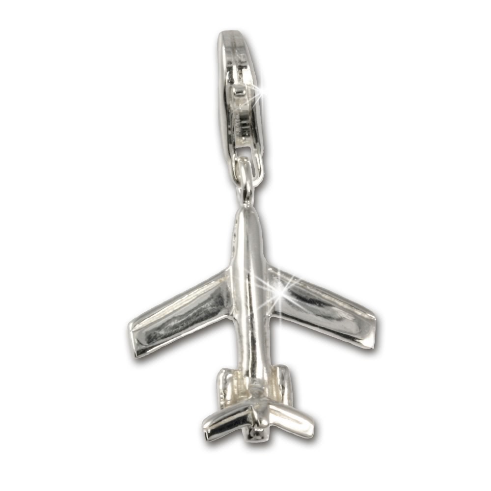 SilberDream 925 Charm Flugzeug Armband Anhnger FC3043