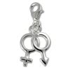 SilberDream 925 Silber Charm Anhnger Mann & Frau FC3126