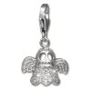 Charm Gespenst Zirkonia in 925 Sterling Silber Charms Anhänger für Armbänder - Silber Dream Charms - FC3143