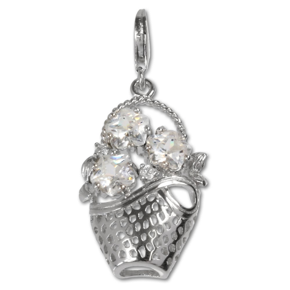 SilberDream Charm Korb Silber Armband Ketten Anhnger FC4106
