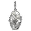 Charm Korb Silber Charms Anhänger für Armbänder und Halsketten - Silber Dream Charms - FC4106