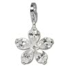 Charm Blume weiß Charms Anhänger für Armbänder und Halsketten - Silber Dream Charms - FC4117