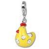 SilberDream 925 Silber Charm Huhn Emaille Armband Anhnger FC613
