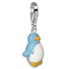SilberDream 925 Silber Charm Pinguin blau Armband Anhnger FC61H