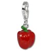 SilberDream 925 Silber Charm Paprika rot Armband Anhnger FC621