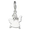 SilberDream Charm Silber Engel mit Herz Armband Anhnger FC636