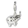 Charm Elefant in 925 Sterling Silber Charms Anhänger für Armbänder - Silber Dream Charms - FC641