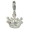 SilberDream Charm Krone Zirkonia 925 Silber Armband Anhnger FC647