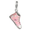 Charm Schuh Sneaker rosa in 925 Sterling Silber Charms Anhänger für Armbänder - Silber Dream Charms - FC651