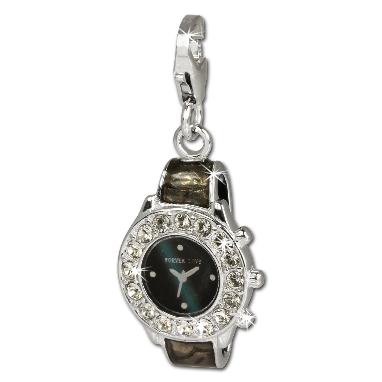 SilberDream Charm Armbanduhr Zirkonia 925er Armband Anhnger FC657