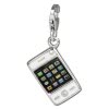 Charm Smartphone Handy in 925 Sterling Silber Charms Anhänger für Armbänder - Silber Dream Charms - FC659