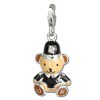 Charm Teddybär Bobby in 925 Sterling Silber Charms Anhänger für Armbänder - Silber Dream Charms - FC680